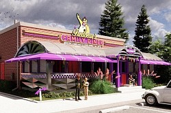 the first location: fredbears family diner